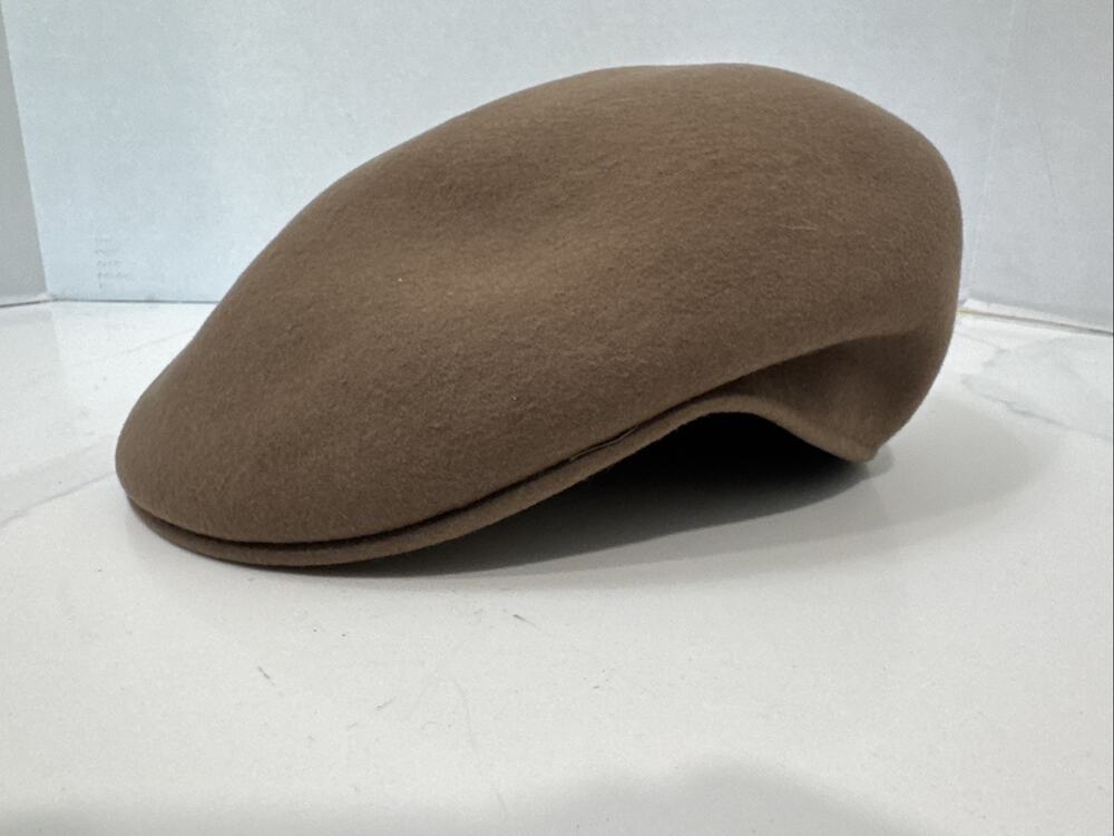 Men’s Scala Wool Flat Cap Brown Size XL